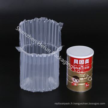 Sachets en plastique transparents de colonne d&#39;air de dix colonnes pour le lait en poudre 900g